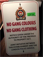 Gang Colours Sign