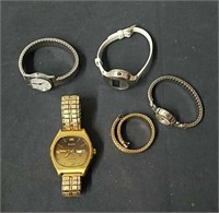 Vintage ladies watches including timex, gruen a