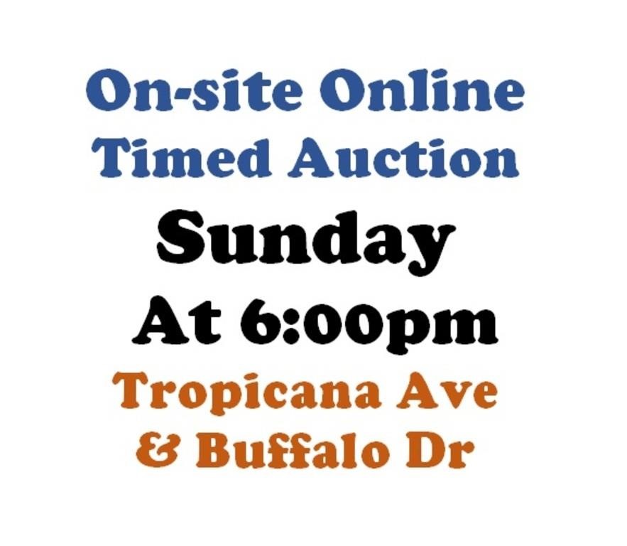 WELCOME TO OUR SUN. @6pm ONLINE PUBLIC AUCTION
