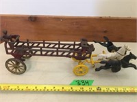 Cast Horses & Wagon