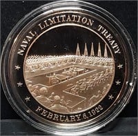 Franklin Mint 45mm Bronze US History Medal 1922