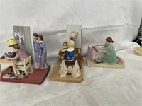 NORMAN ROCKWELL COLLECTORS FIGURINES. Lot of 3