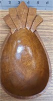 Pineapple bowl solid monkeypod(?) wood
