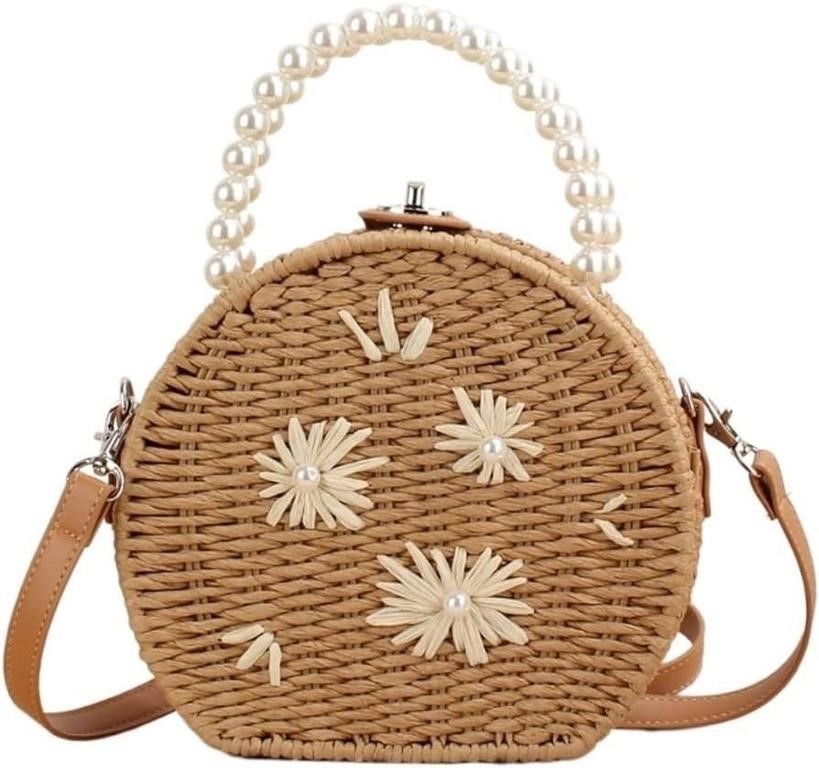 Women's Small Straw Crossbody Hand Bag