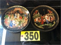(2) Bradford Exchange Russian Fairy Comm. Plates