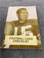 1981 Football Card Checklist