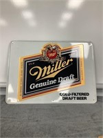 1990s Miller Genuine Draft Metal Sign