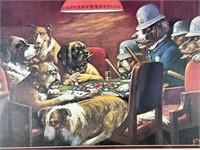 1960s Coolidge DOGS PLAYING POKER
