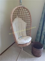 Hanging Chair and Waste Basket