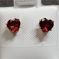 $200 14K  Garnet(1ct) Earrings