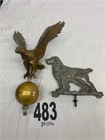 vintage eagle and dog toppers