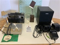 Radio, Lamp, Lamp/Radio Combo, Small Speaker Set