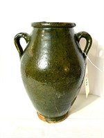 Vintage Double Handled Olive Jar Pottery