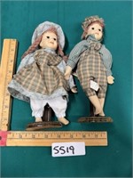 Vintage porcelain dolls