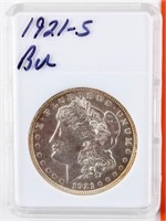 Coin 1921-S Morgan Silver Dollar Brilliant Unc.