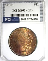 1881-S Morgan MS66+ PL LISTS $1000