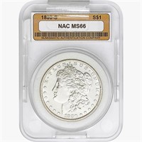 1880-S Morgan Silver Dollar NAC MS66