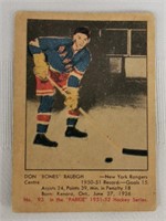 1951-52 Parkhurst NHL Don Raleigh Card #93
