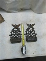 Cast iron matchbox holders