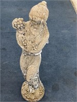 VINTAGE CAST CONCRETE GREEK GODDESS GARDEN STATUE