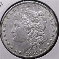 1882 MORGAN DOLLAR AU