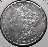 1921 S MORGAN DOLLAR XF