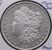 1880 O C MORGAN DOLLAR AU