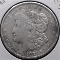 1921 S MORGAN DOLLAR VF