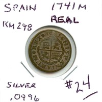 Spain Real 1741M - Silver .0996