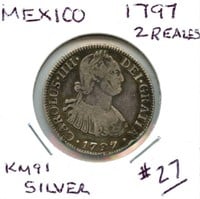 Mexico 1797 2 Reales - Silver, Nice