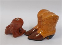 Western Cowboy Boots & Saddle