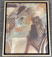 Mary Ann Morgan signed oil painting on canvas -