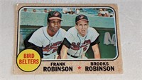 1968 Topps Baseball #530 Frank & Brook Robinson