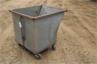 Metal Dumpster, Approx 32"x 32"x 30"