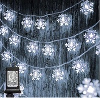 New Dazzle Bright Christmas Snowflakes String