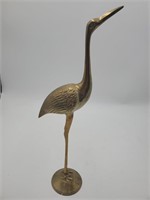13" Brass Pelican Figurine Mid Century Art
