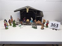 Vintage Nativity Figurines & Crip