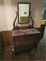 Antique Dresser & Mirror