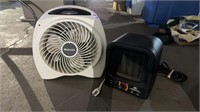 RS ceramic heater Auto, thermostat control, and