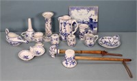 14pc. Delft & Blue Danube China