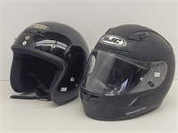 (2) Motorcycle Helmets: HJC Full Face size M & ...