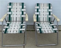 2 Matching Foldable Lawn Chairs