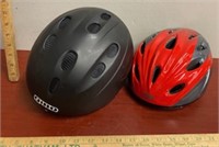 2 Bike Helmets