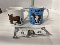 2 cow coffee cups