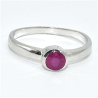 Silver Ruby(0.45ct) Ring