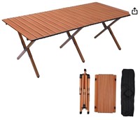 Yiree Outdoor Folding Table, 47.2 x 23.6 in