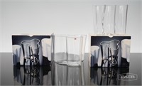 2 Alvar Aalto Clear Glass Vases- 330-120 (2)