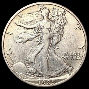 1929-S Walking Liberty Half Dollar CLOSELY