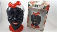 VINTAGE BLACK AMERICANA - COOKIE JAR -Ceramic Head