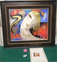 350 - ARBE FRAMED ART W/ COA (X56)